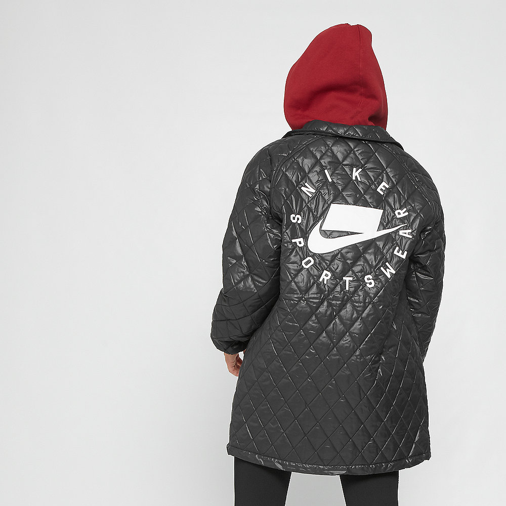 NIKE NSW Stepp-Jacke Quilted black/university red/white