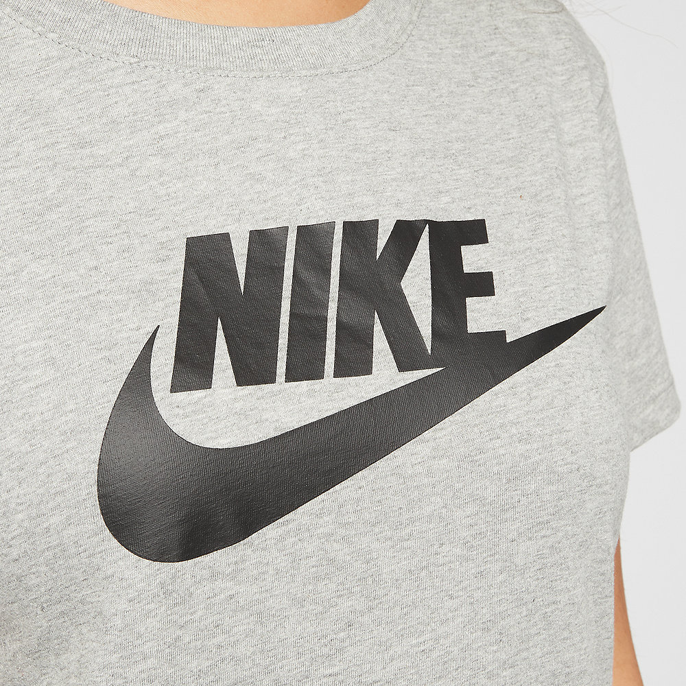 NIKE NSW Tee Essential Icon Futura dk grey heather/black