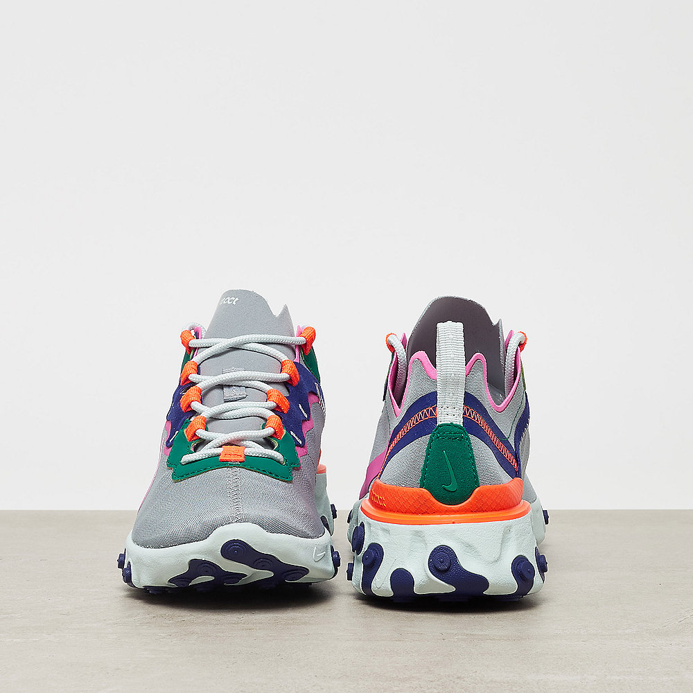 NIKE React Element 55 wolf grey/laser fuchsia-hyper crimson