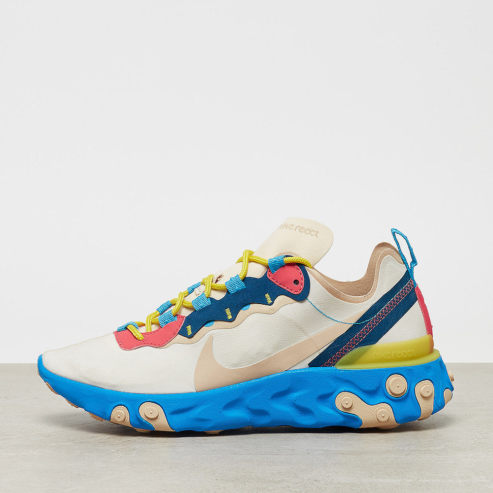 NIKE React Element 55 light cream/desert ore-lt blue fury
