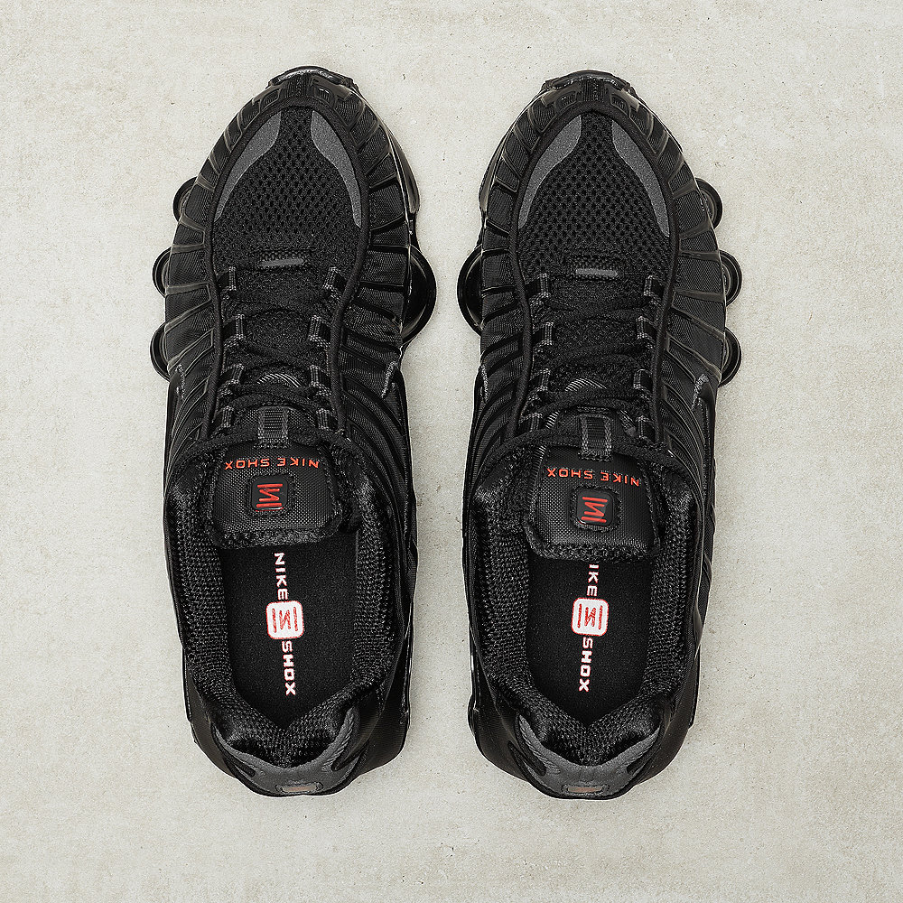 NIKE Shox TL black/black mtlc hematite-max orange