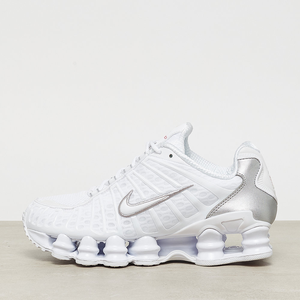 NIKE Nike Shox TL white/white metallic silver max orange