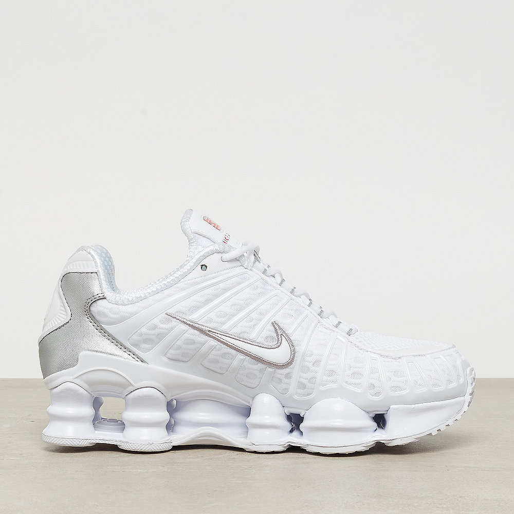 NIKE Nike Shox TL white/white metallic silver max orange