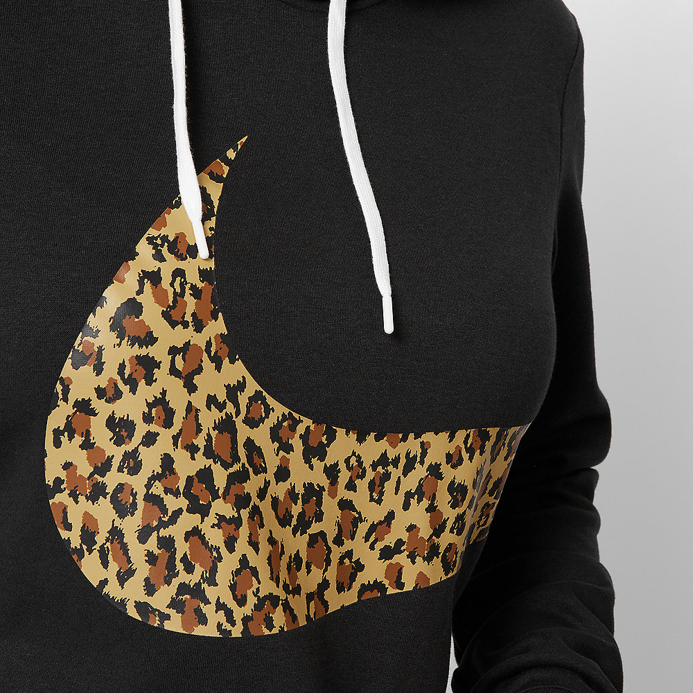 NIKE NSW Hoodie Crop Animal black