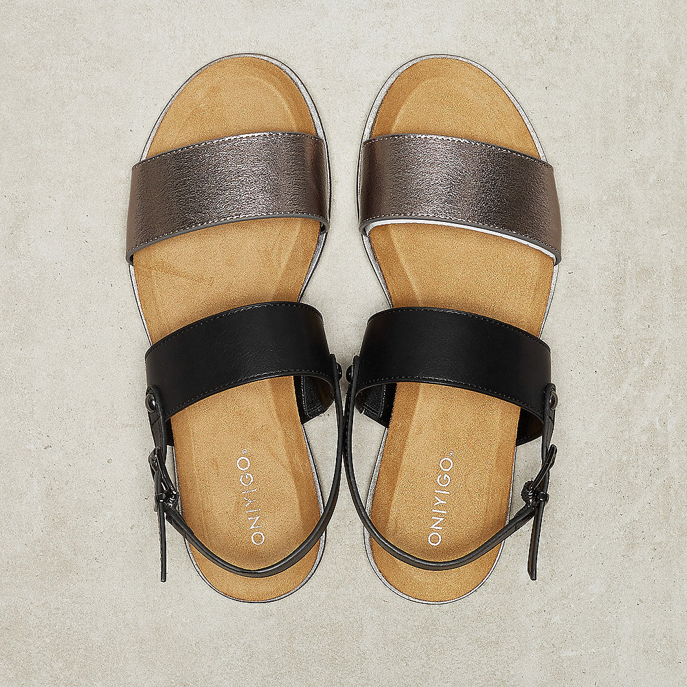 ONYGO Sandale silver/ black