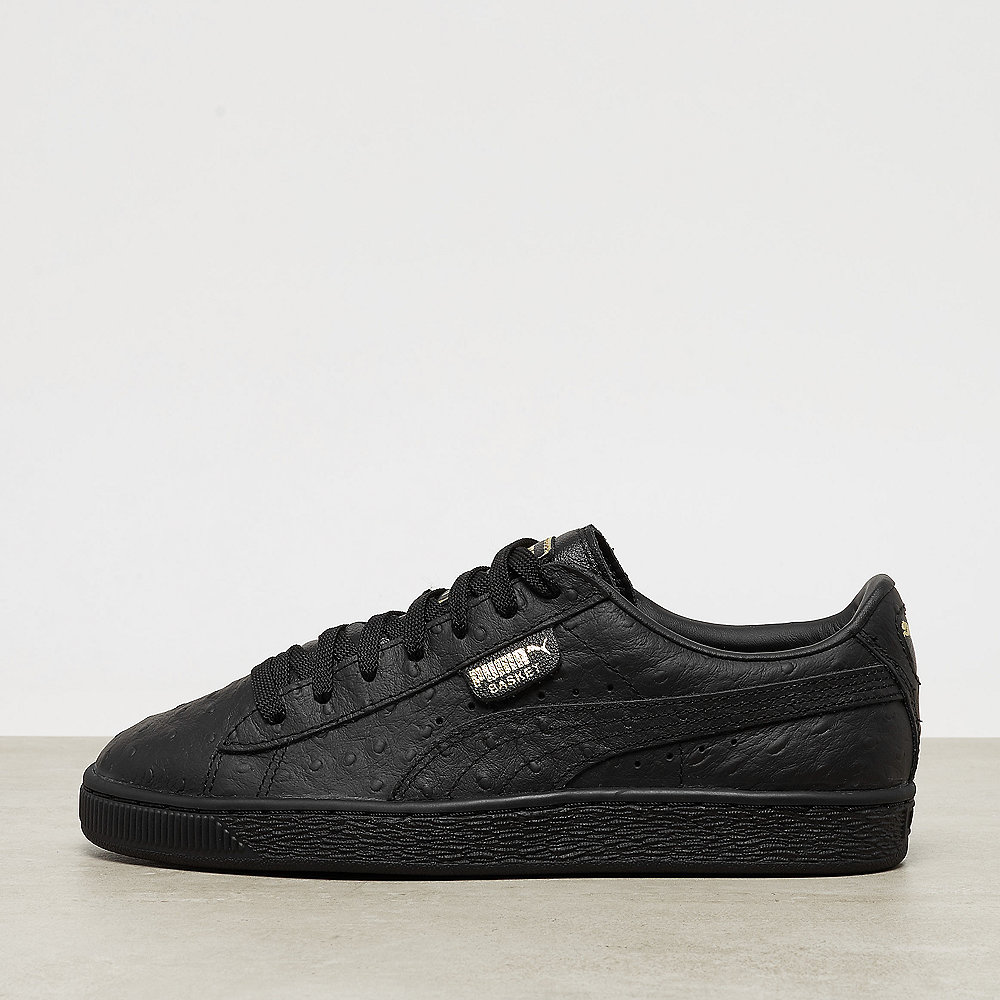 Puma Basket Ostrich Wns puma black-puma silver