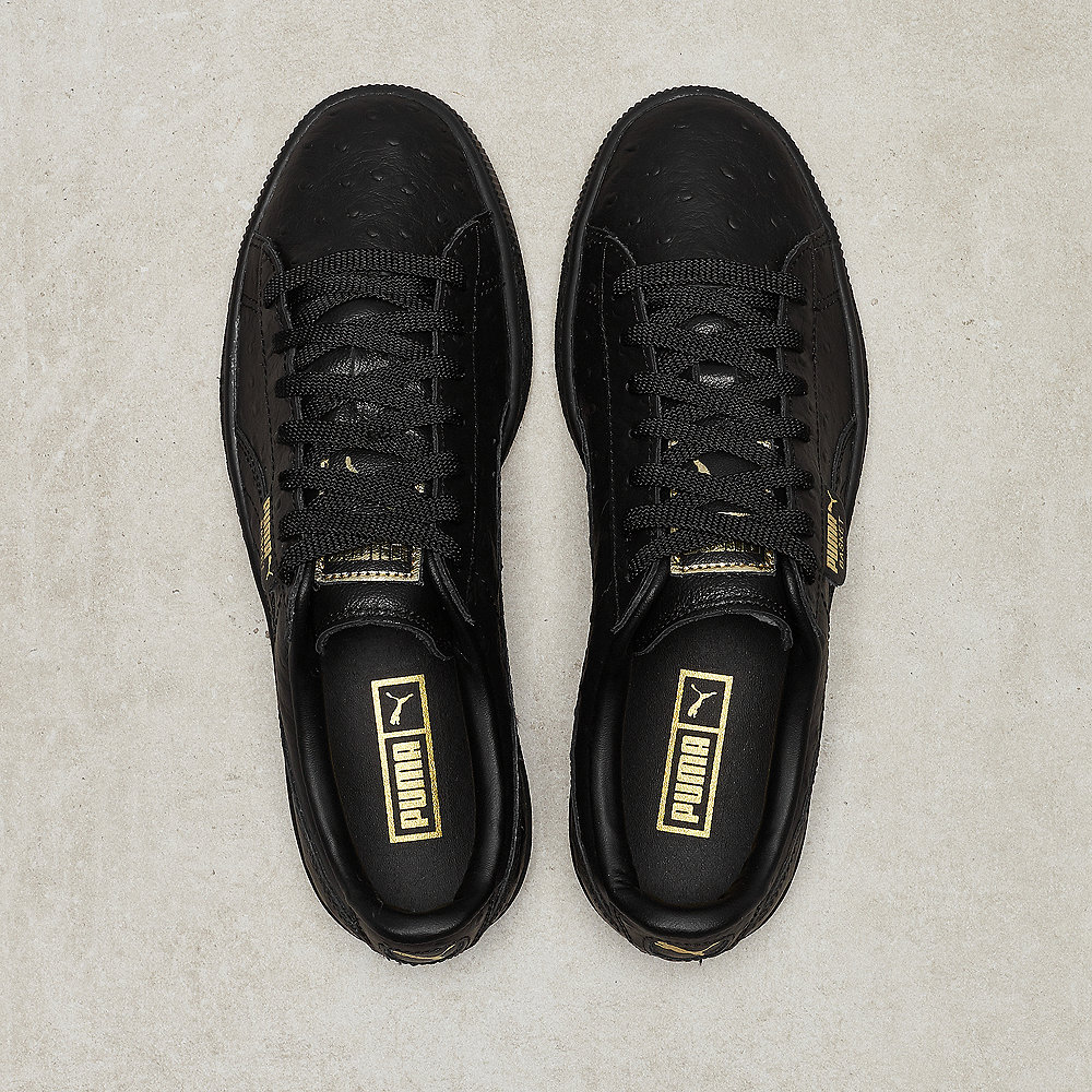 Puma Basket Ostrich Wns puma black-puma silver