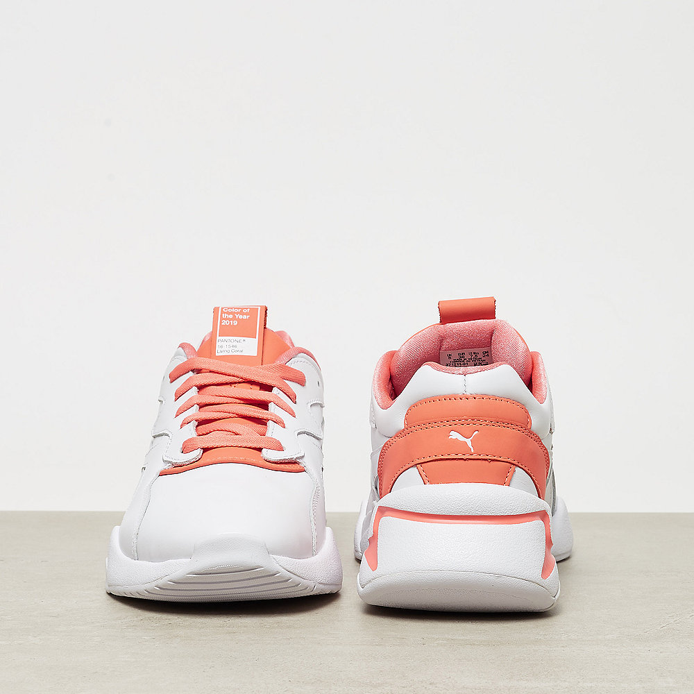 Puma Nova X Pantone puma white-living coral