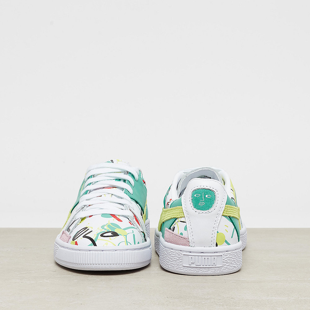 Puma PUMA x Shantell Martin Basket Graphic puma white-sunny lime
