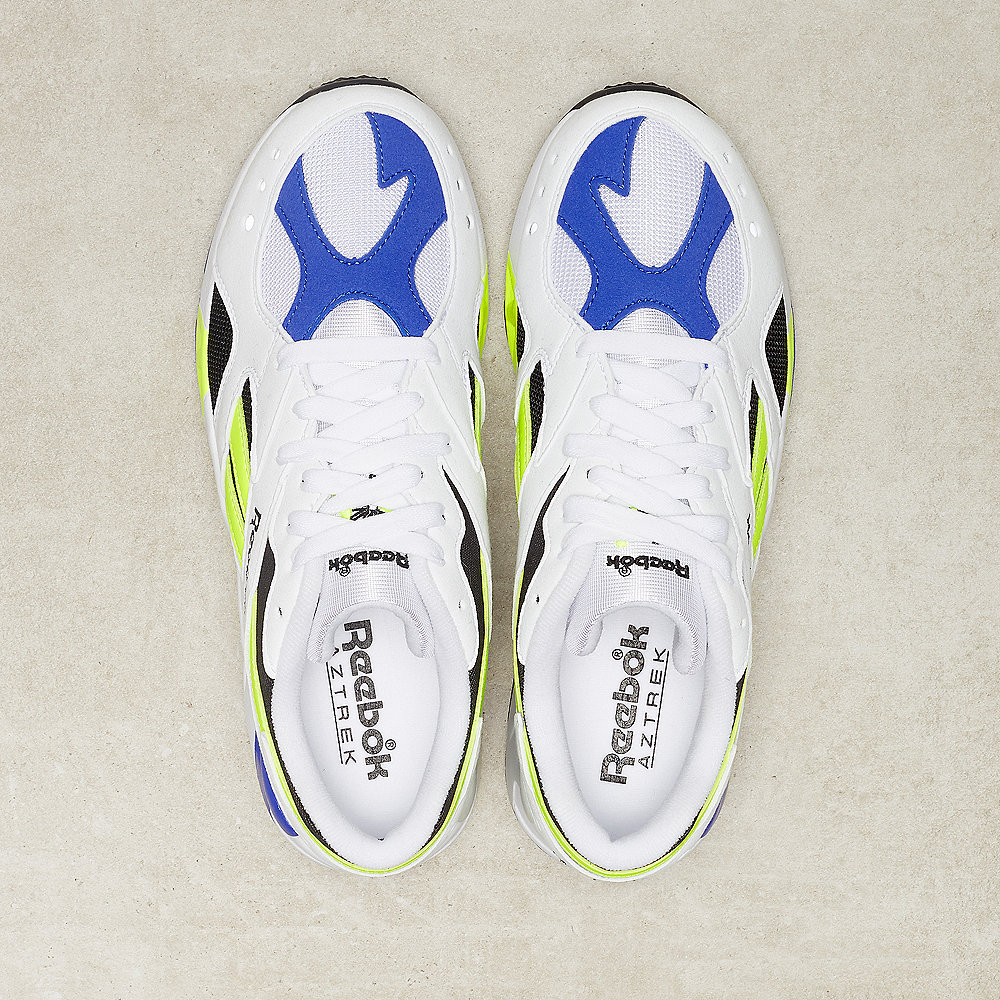Reebok Aztrek white/black/crushed clobalt/solar yellow