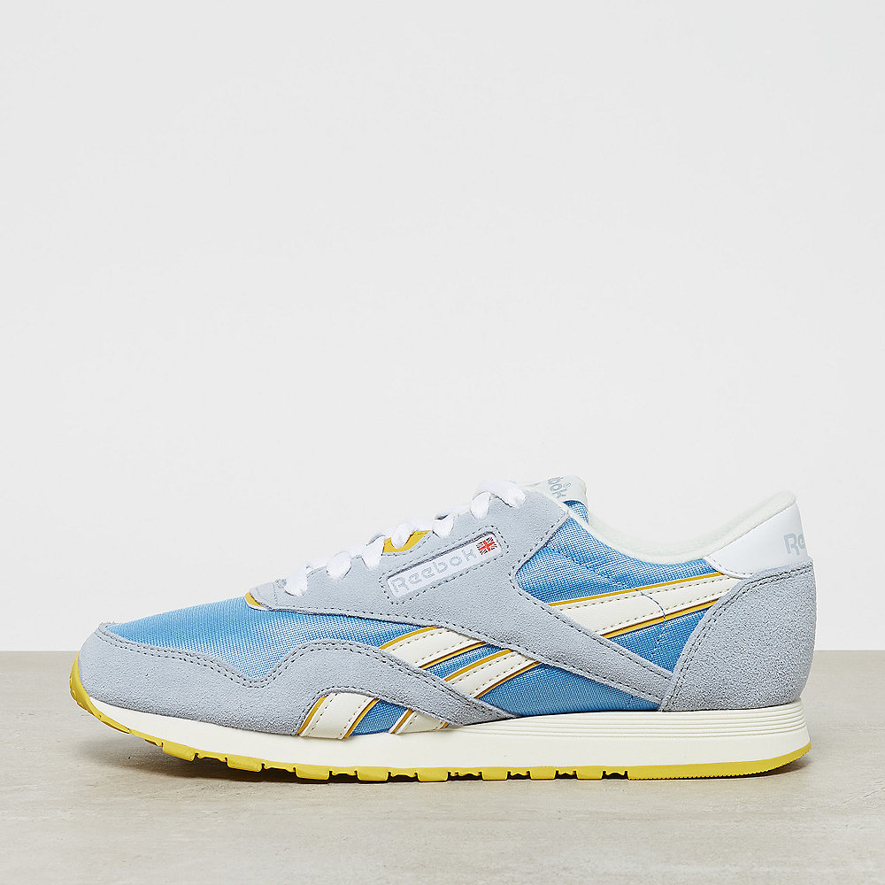Reebok CL Nylon gable grey/sky blue/urban yellow/white
