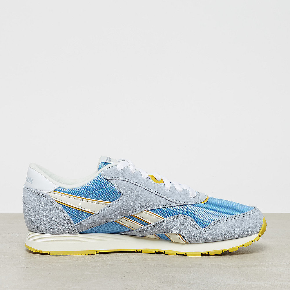 Reebok CL Nylon gable grey/sky blue/urban yellow/white