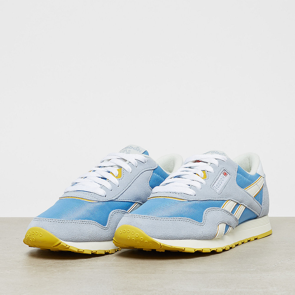 Reebok CL Nylon gable grey/sky blue/urban yellow/white