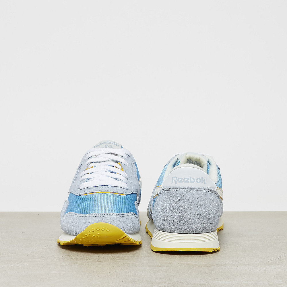 Reebok CL Nylon gable grey/sky blue/urban yellow/white