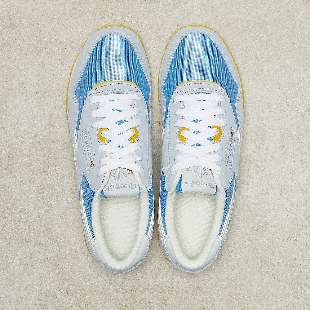 Reebok CL Nylon gable grey/sky blue/urban yellow/white
