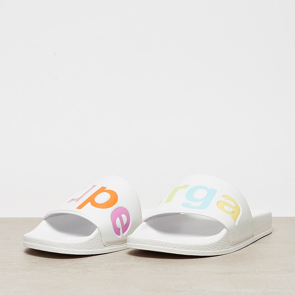 Superga Slides PVC white mutli