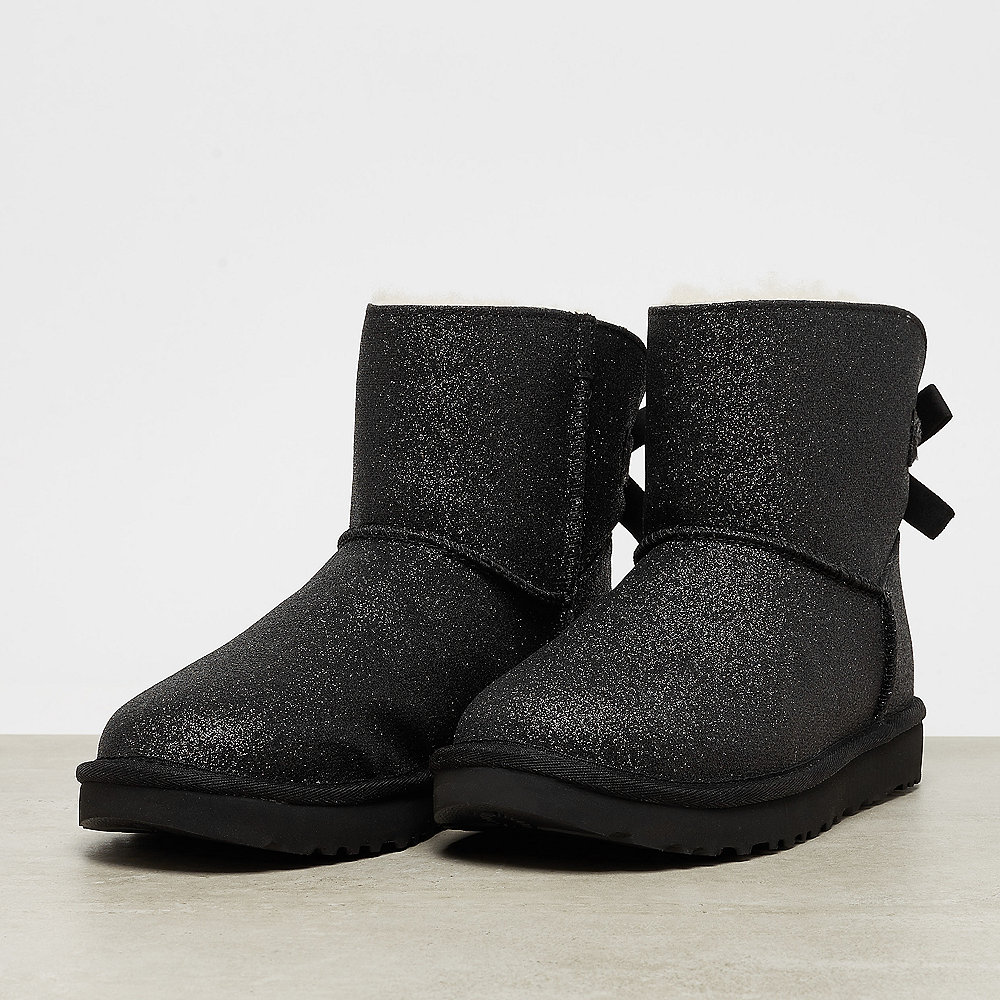 UGG Mini Bailey Bow Sparkle black