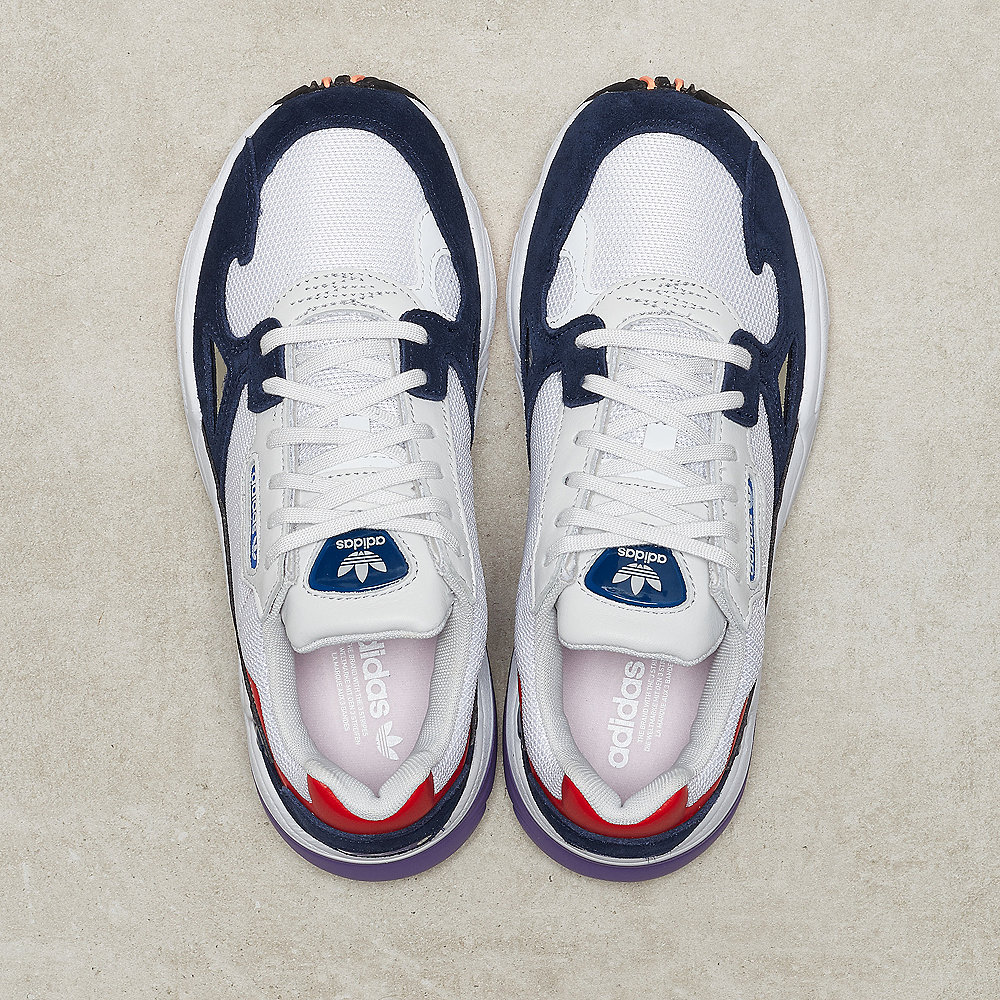adidas Falcon W white/crystal white/crystal white/collegiate navy