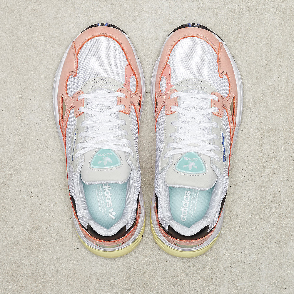 adidas Falcon white/trace pink/black/real lilac/silver met/mint/ic